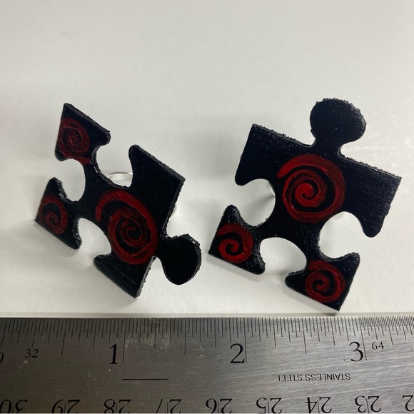 Bundle, Two (2) Rings Jigsaw Saw Horror Movie Franchise - Picture 4 of 7